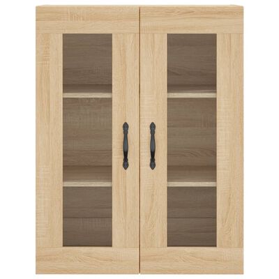 vidaXL Ντουλάπι Sonoma δρυς 69,5 x 34 x 180 εκ. από Επεξεργασμένο Ξύλο