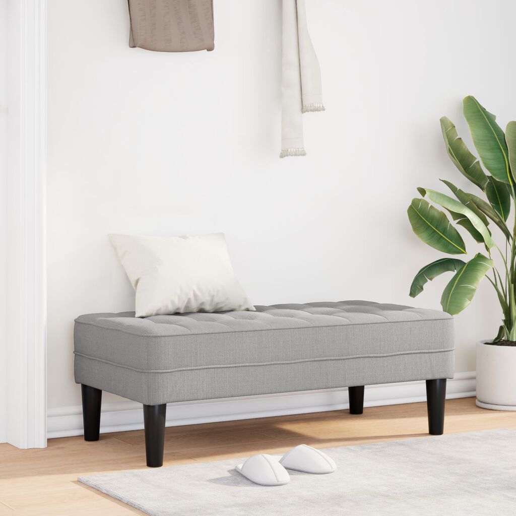 vidaXL Παγκάκι Cloud Γκρι 113x57x39 εκ. Υφάσματος