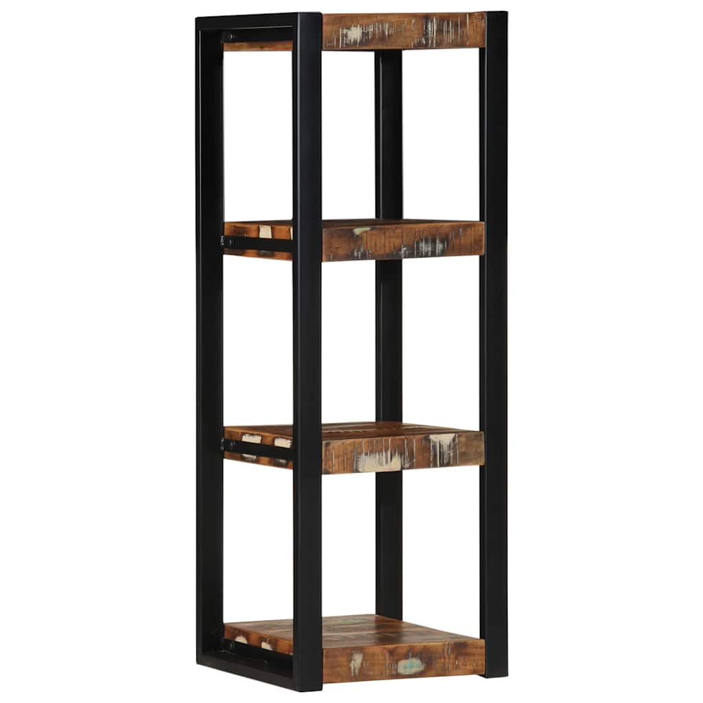 vidaXL Ράφι τοίχου Πολύχρωμο 35x35x100 cm Στερεό ξύλο ανακτημένο
