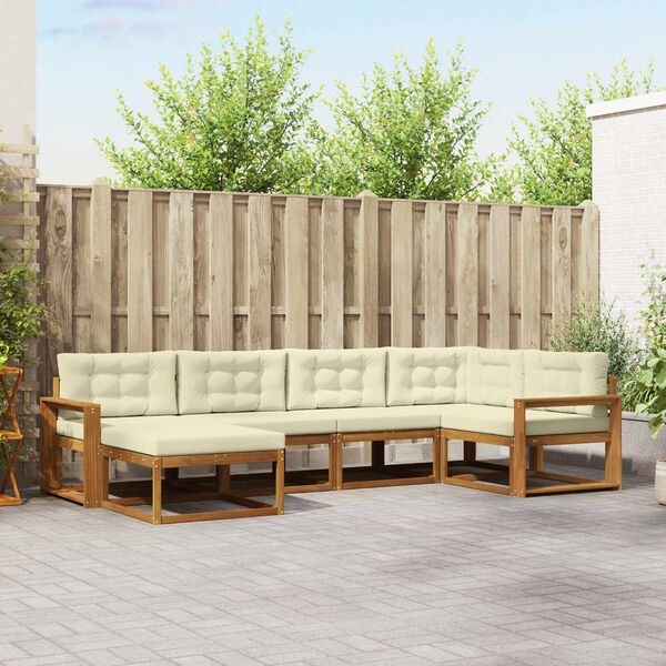 vidaXL &Sigma;&epsilon;&iota;&rho;ά &Kappa;&alpha;&nu;&alpha;&pi;έ &Epsilon;&xi;&omega;&tau;&epsilon;&rho;&iota;&kappa;&omicron;ύ &mu;&epsilon; &mu;&alpha;&xi;&iota;&lambda;ά&rho;&iota; 6 pcs &Phi;&upsilon;&sigma;&iota;&kappa;ό &kappa;&alpha;&iota; &Kappa;&rho;έ&mu;&alpha;