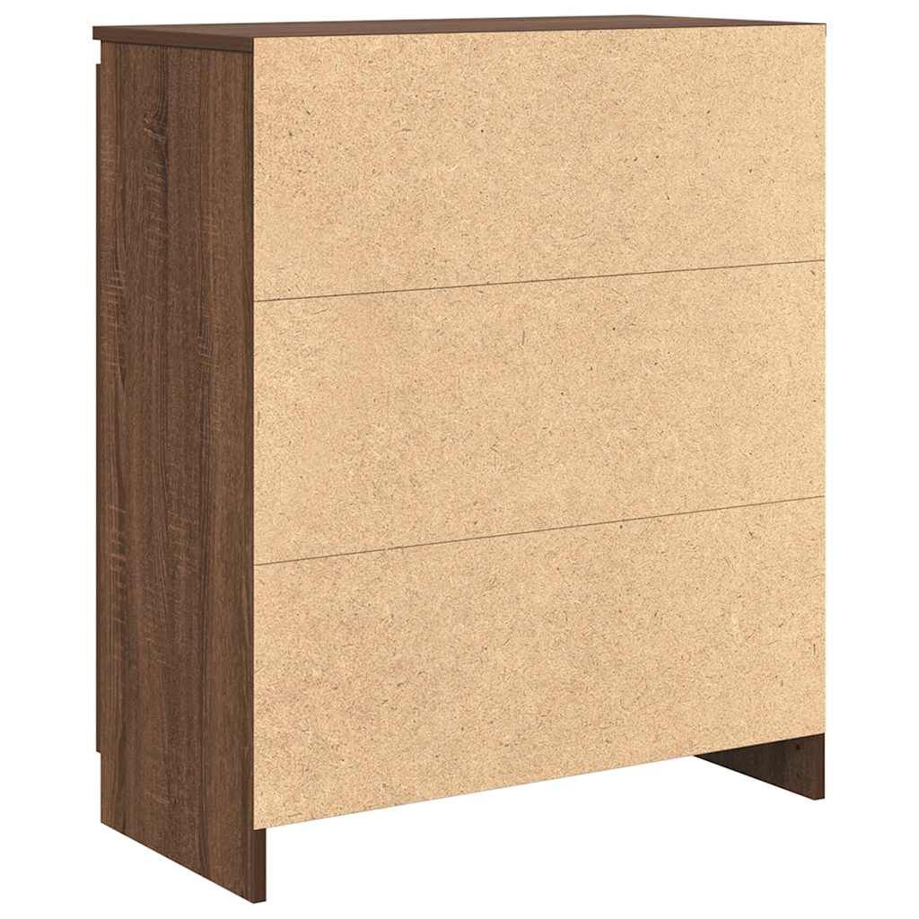 vidaXL Συρταριέρα με Συρτάρια καφέ δρυς 71x35x84 εκ. Επεξ. Ξύλο