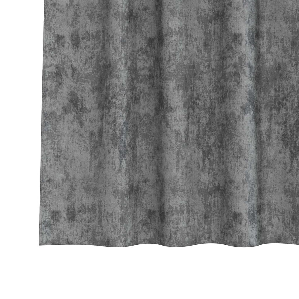 vidaXL Κουρτίνα με κουρτίνες 2 pcs Γκρι 260 x 140 εκ. Βελούδο