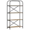 vidaXL &Rho;ά&phi;&iota; &Beta;&iota;&beta;&lambda;ί&omega;&nu; 4 &epsilon;&pi;&iota;&pi;έ&delta;&omega;&nu; 80 x 30 x 146 &epsilon;&kappa; &Epsilon;&pi;&epsilon;&xi;&epsilon;&rho;&gamma;&alpha;&sigma;&mu;έ&nu;&omicron; &xi;ύ&lambda;&omicron;