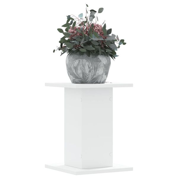 vidaXL Βάσεις Φυτών 2 τεμ. Λευκές 30x30x40 εκ. από Επεξεργασμένο Ξύλο