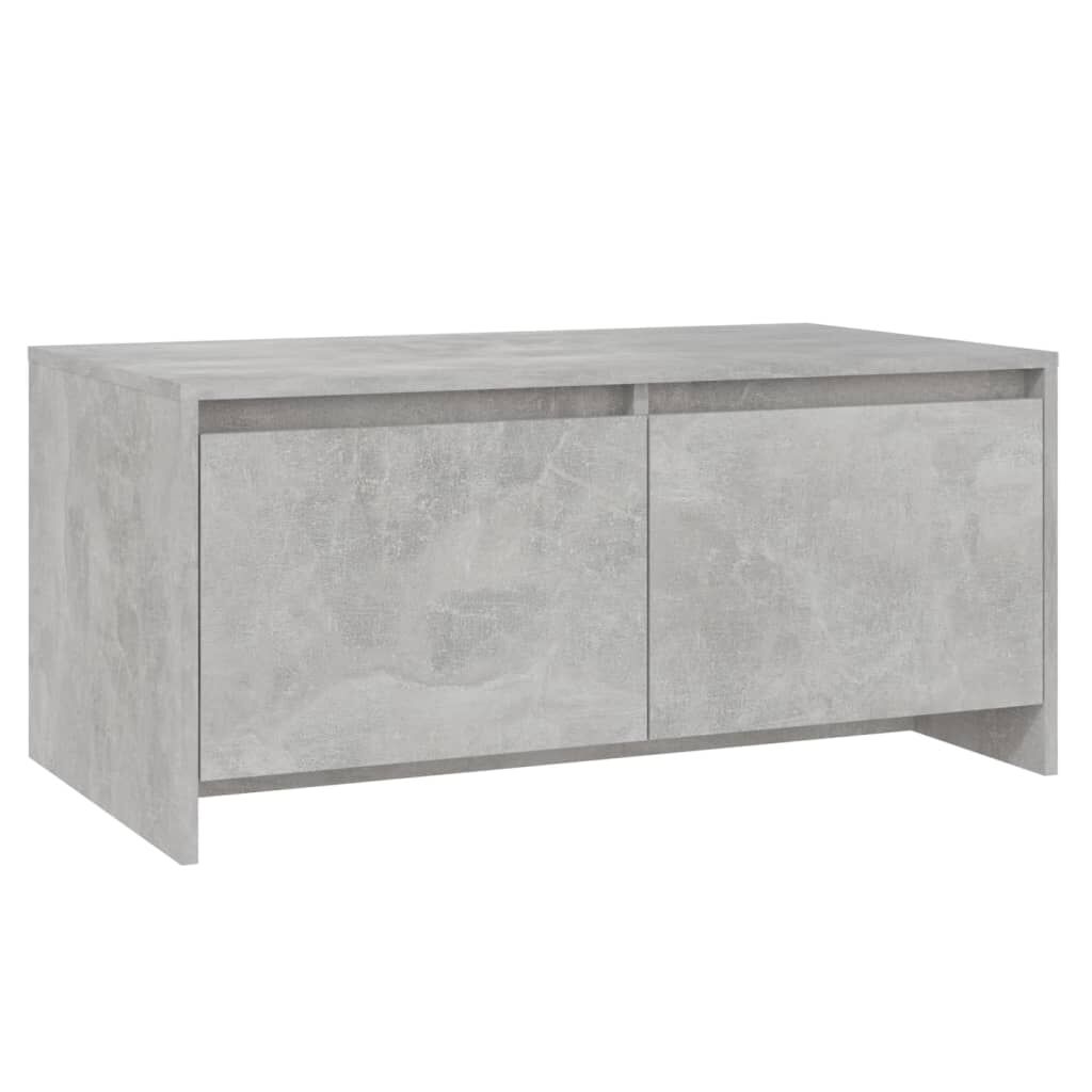 vidaXL Τραπεζάκι Σαλονιού Γκρι Σκυρ. 90x50x41,5 εκ. Επεξεργασμένο Ξύλο