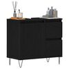 vidaXL Ντουλάπι Νιπτήρα Μαύρη Οξυά 65 x 33 x 60 εκ Επεξεργασμένο ξύλο