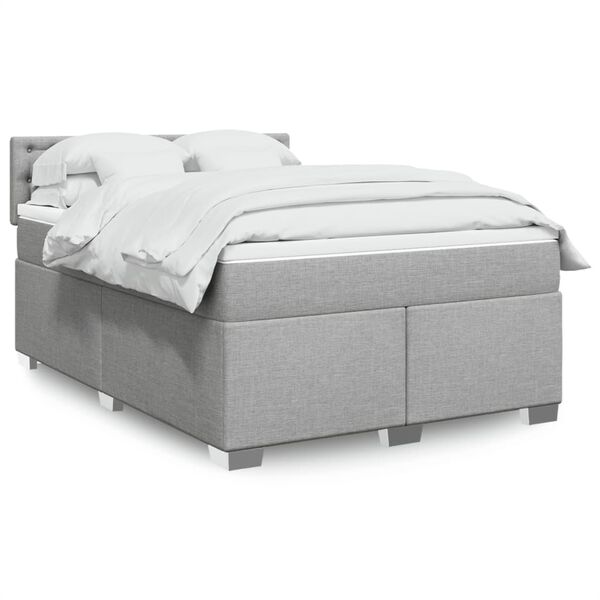 vidaXL &Kappa;&rho;&epsilon;&beta;ά&tau;&iota; Boxspring &mu;&epsilon; &Sigma;&tau;&rho;ώ&mu;&alpha; &Alpha;&nu;. &Pi;&rho;ά&sigma;&iota;&nu;&omicron; 160x200&epsilon;&kappa; &Upsilon;&phi;&alpha;&sigma;&mu;ά&tau;&iota;&nu;&omicron;