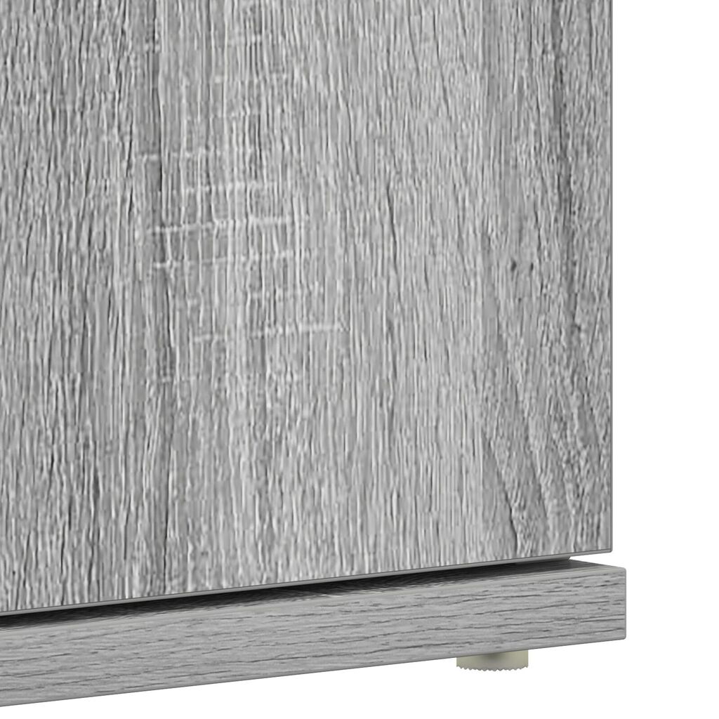 vidaXL Ντουλάπα Παπουτσιών Γκρι Σονομα 80x39x180 εκ. Επεξεργασμένο Ξύλο