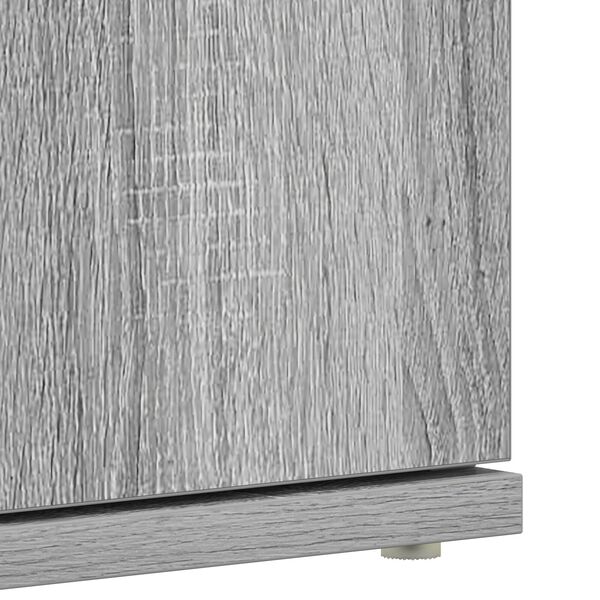 vidaXL Ντουλάπα Παπουτσιών Γκρι Σονομα 80x39x180 εκ. Επεξεργασμένο Ξύλο