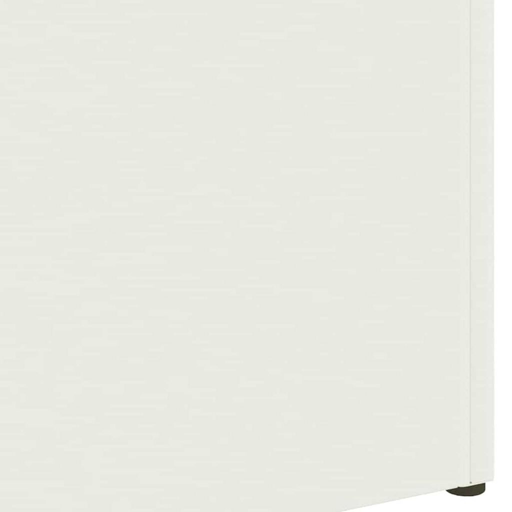 vidaXL Σχέδιο & βάση αποθήκευσης Λευκό 28 x 12 x 41 εκ Μέταλλο