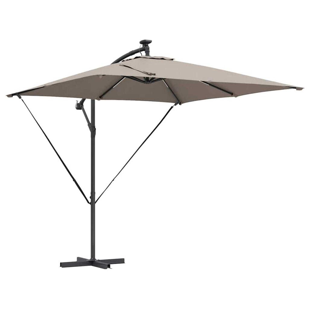 vidaXL Ομπρέλα Cantilever Banana Taupe 249 x 249 x 250 εκ.