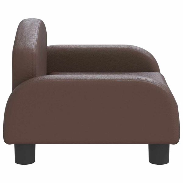 vidaXL Κρεβάτι Σκύλου Καφέ 50x40x30 εκ. από Συνθετικό Δέρμα