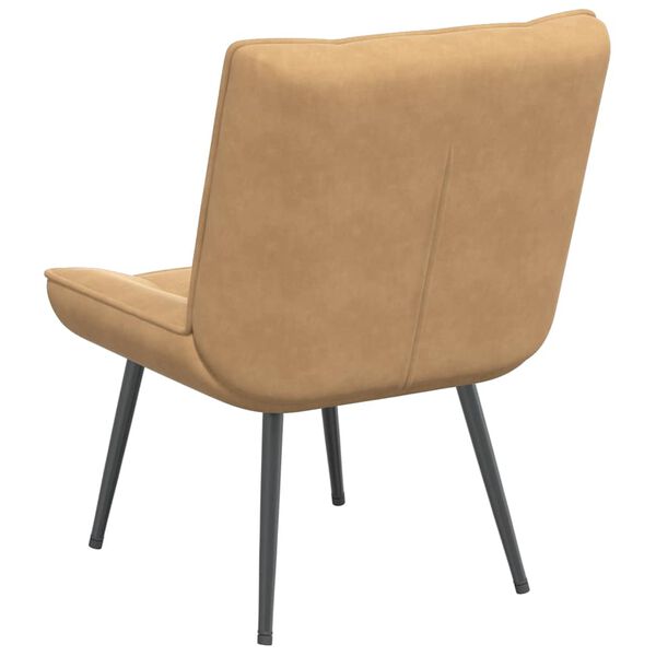 vidaXL Καρέκλα χαλάρωσης καφέ 64x74x84 cm Βελούδο