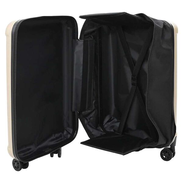 vidaXL Βαλίτσα με κλειδαριά Μπρονζέ 34 x 23 x 55.5 εκ. ΑΒΣ Πλαστικό