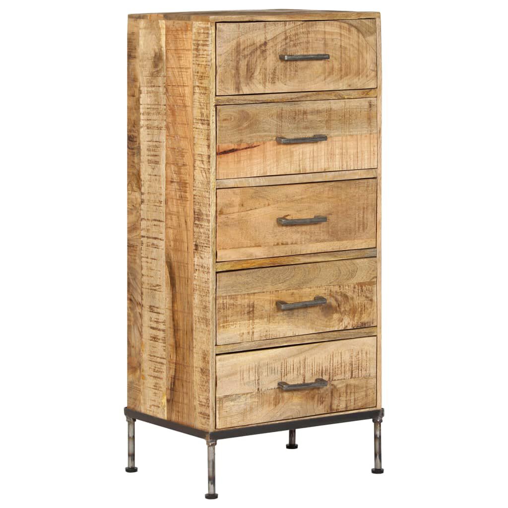 vidaXL Συρταριέρα 45 x 35 x 106 εκ. από Μασίφ Ξύλο Μάνγκο