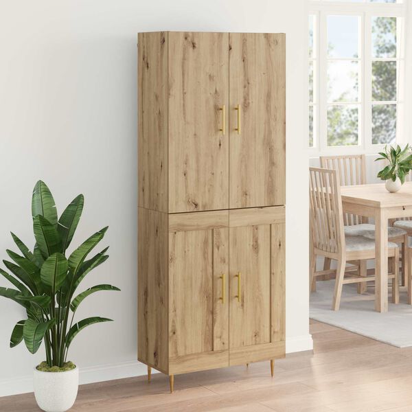 vidaXL Highboard Artisan Oak 69,5 x 34 x 180 &epsilon;&kappa;. &Epsilon;&pi;&epsilon;&xi;&epsilon;&rho;&gamma;&alpha;&sigma;&mu;έ&nu;&omicron; &xi;ύ&lambda;&omicron;