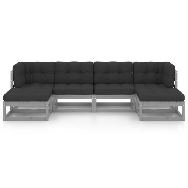 vidaXL &Sigma;&alpha;&lambda;ό&nu;&iota; &Kappa;ή&pi;&omicron;&upsilon; &Sigma;&epsilon;&tau; 6 &Tau;&epsilon;&mu;&alpha;&chi;ί&omega;&nu; &Gamma;&kappa;&rho;&iota; &Mu;&alpha;&sigma;ί&phi; &Xi;ύ&lambda;&omicron; &Pi;&epsilon;ύ&kappa;&omicron;&upsilon; &mu;&epsilon; &Mu;&alpha;&xi;&iota;&lambda;ά&rho;&iota;&alpha;