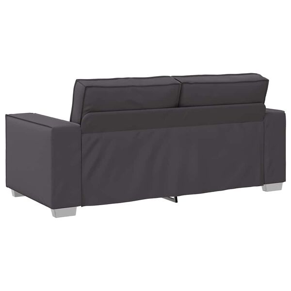 vidaXL Πολυθρόνα-καναπές με μαξιλάρι Γκρι 180 x 78 x 84 εκ. Δερματίνη