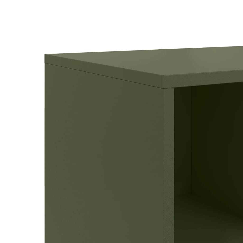 vidaXL Ντουλάπι Πράσινο Λαδί 100,5x39x72 εκ. από Ατσάλι