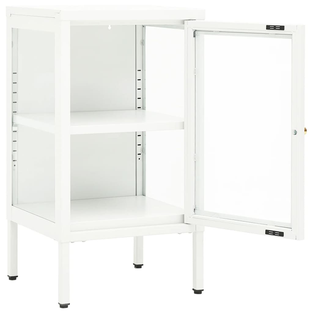 vidaXL Μπουφές 38 x 35 x 70 εκ. Μέταλλο και Γυαλί