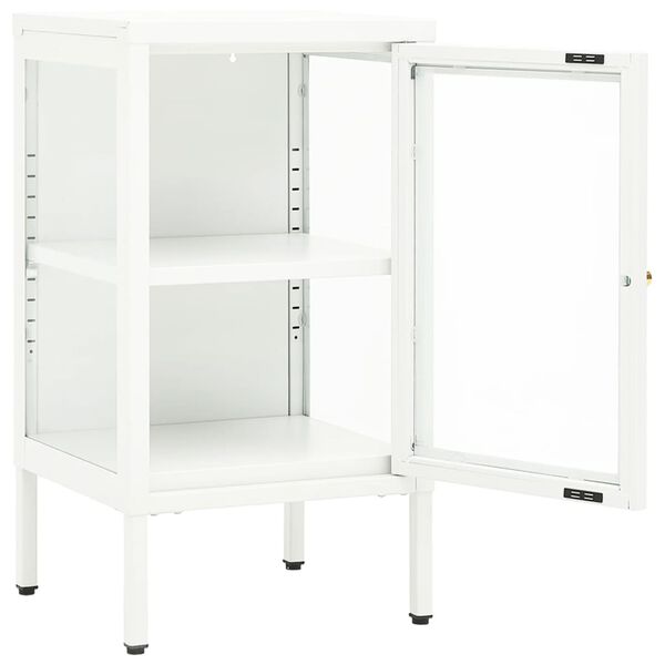 vidaXL Μπουφές 38 x 35 x 70 εκ. Μέταλλο και Γυαλί