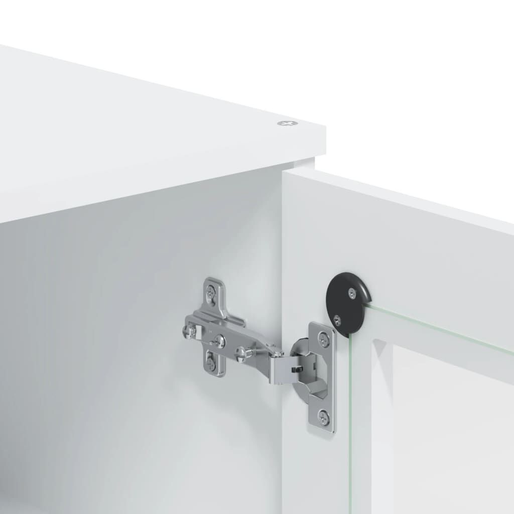 vidaXL Ντουλάπι Ψηλό VIKEN Λευκός 80x40x190 εκ. από Μασίφ Ξύλο Πεύκου