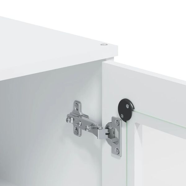 vidaXL Ντουλάπι Ψηλό VIKEN Λευκός 80x40x190 εκ. από Μασίφ Ξύλο Πεύκου