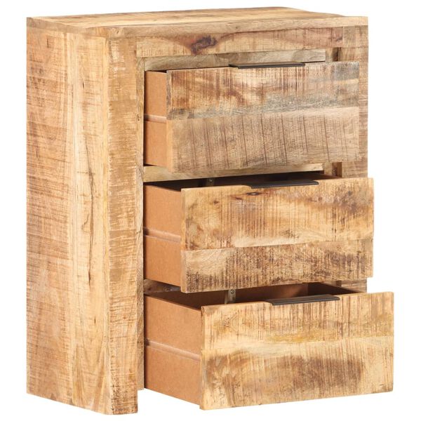 vidaXL Συρταριέρα 59 x 33 x 75 εκ. από Ακατέργαστο Ξύλο Μάνγκο