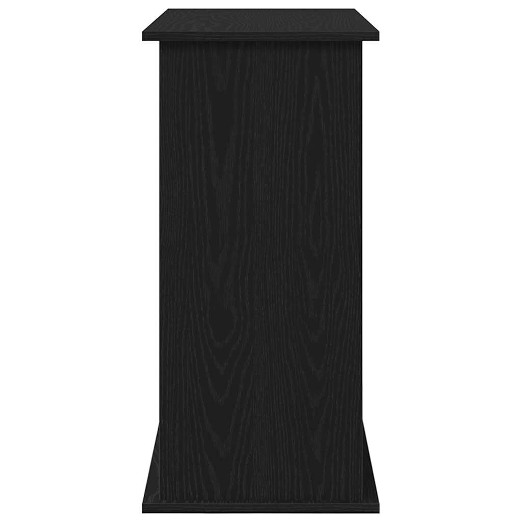 vidaXL Βάση Ενυδρείου Μαύρη Δρυς 81x36x73 εκ. από Επεξεργασμένο Ξύλο