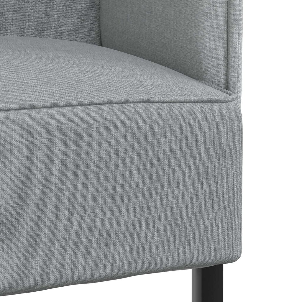 vidaXL Καναπές με ψηλή πλάτη Ανοιχτό γκρι 109x56x121 cm Ύφασμα