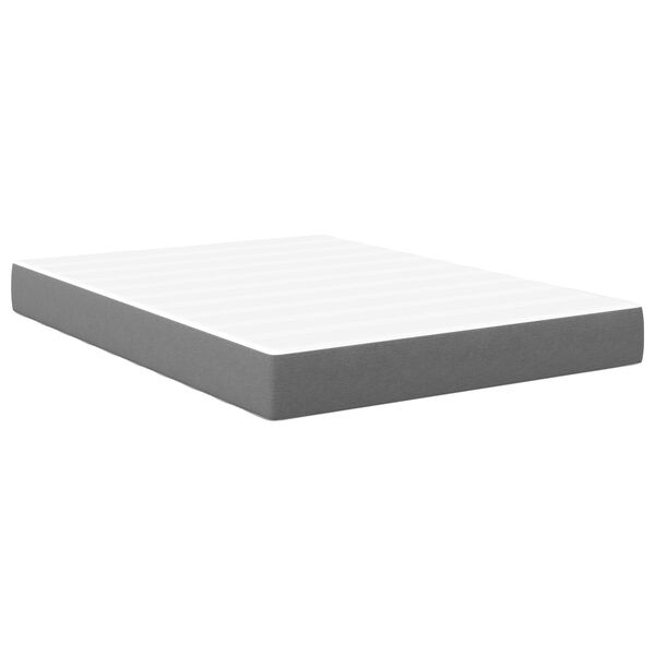 vidaXL Στρώμα με Ελατήρια Pocket, Γκρι ανοιχτό, Μεσαίο, 140x190x20 εκ. Υφάσματος