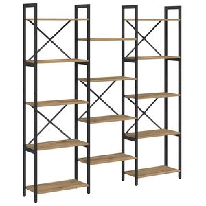 vidaXL &Rho;ά&phi;&iota; &Beta;&iota;&beta;&lambda;ί&omega;&nu; Artisan Oak 156 x 25 x 167 &epsilon;&kappa;. &Epsilon;&pi;&epsilon;&xi;&epsilon;&rho;&gamma;&alpha;&sigma;&mu;έ&nu;&omicron; &xi;ύ&lambda;&omicron;