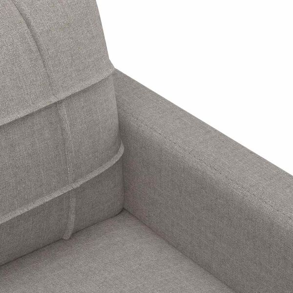 vidaXL Καναπές Τριθέσιος Taupe 180 εκ. Υφασμάτινος