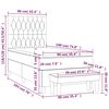 vidaXL &Kappa;&rho;&epsilon;&beta;ά&tau;&iota; Boxspring &mu;&epsilon; &Sigma;&tau;&rho;ώ&mu;&alpha; &Sigma;&kappa;&omicron;ύ&rho;&omicron; &Pi;&rho;ά&sigma;&iota;&nu;&omicron; 90x190 &epsilon;&kappa;. &Beta;&epsilon;&lambda;&omicron;ύ&delta;&iota;&nu;&omicron;
