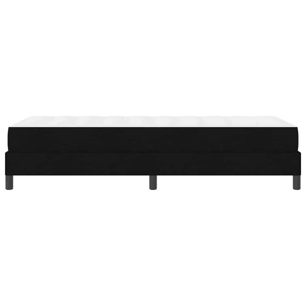 vidaXL Κρεβάτι με ελατήρια με στρώμα Μαύρο 100 x 200 cm ύφασμα