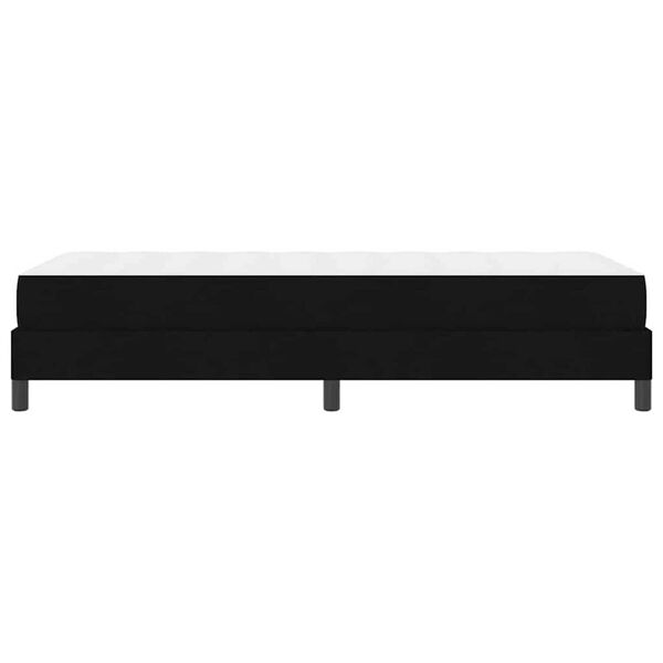 vidaXL Κρεβάτι με ελατήρια με στρώμα Μαύρο 100 x 200 cm ύφασμα