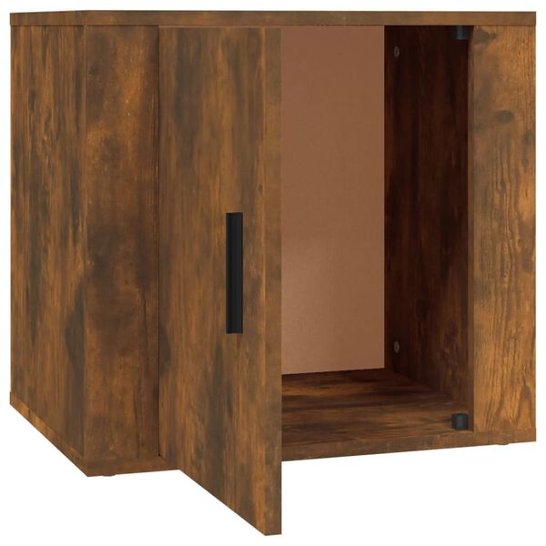 vidaXL Κομοδίνο Καπνιστή Δρυς 50 x 39 x 47 εκ.