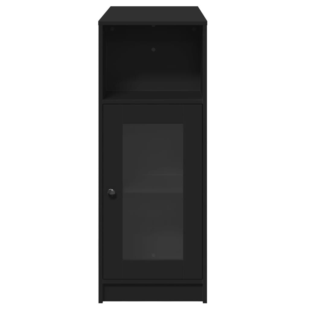 vidaXL Τραπέζι Μπαρ με Ράφια Μαύρο 101x40x103,5 εκ. Επεξεργ. Ξύλο