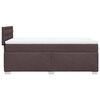 vidaXL Κρεβάτι Boxspring με Στρώμα Σκούρο Καφέ 90x200 εκ. Υφασμάτινο