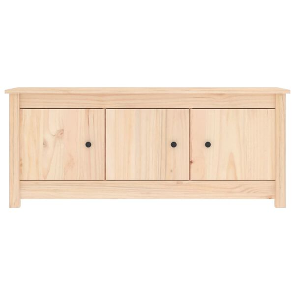 vidaXL Παπουτσοθήκη 110 x 38 x 45,5 εκ. από Μασίφ Ξύλο Πεύκου