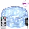 vidaXL Φωτιστικό Συρματόσχοινο με 1200 LED Κρύο Λευκό 50 m PVC