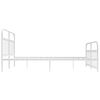 vidaXL Πλαίσιο Κρεβατιού με Κεφαλάρι&Ποδαρικό Λευκό 160x200εκ. Μέταλλο