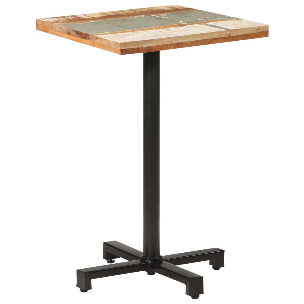 vidaXL Τραπέζι Bistro Τετράγωνο 50x50x75 εκ. Μασίφ Ανακυκλωμένο Ξύλο