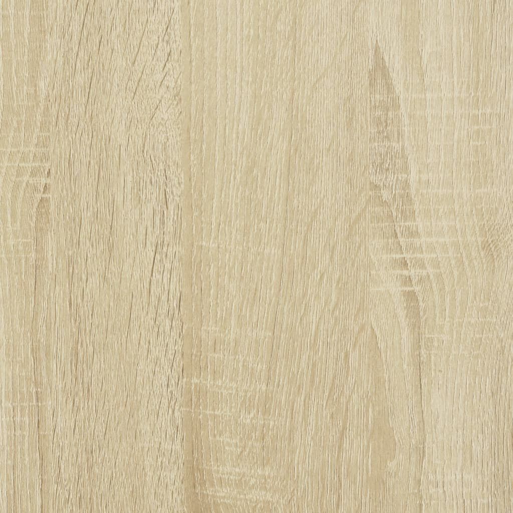 vidaXL Κομοδίνα 2 τεμ. Sonoma Δρυς 35x37x35 εκ. με Γυάλινες Πόρτες