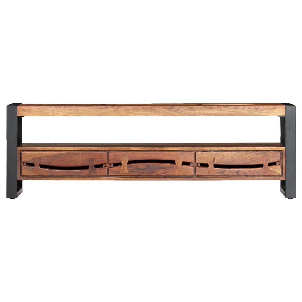 vidaXL Έπιπλο Τηλεόρασης 140 x 30 x 45 εκ. από Μασίφ Ξύλο Ακακίας