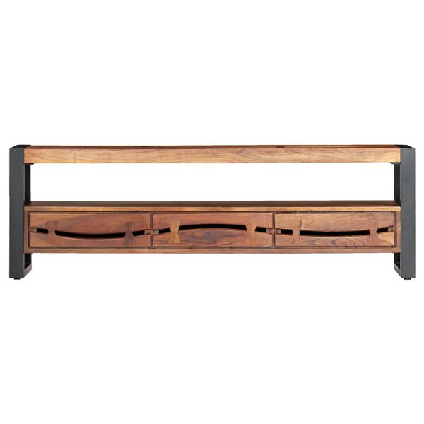 vidaXL Έπιπλο Τηλεόρασης 140 x 30 x 45 εκ. από Μασίφ Ξύλο Ακακίας