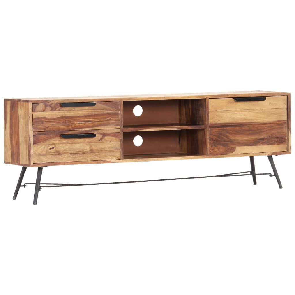 vidaXL Έπιπλο Τηλεόρασης 140 x 28 x 47 εκ. από Μασίφ Ξύλο Sheesham