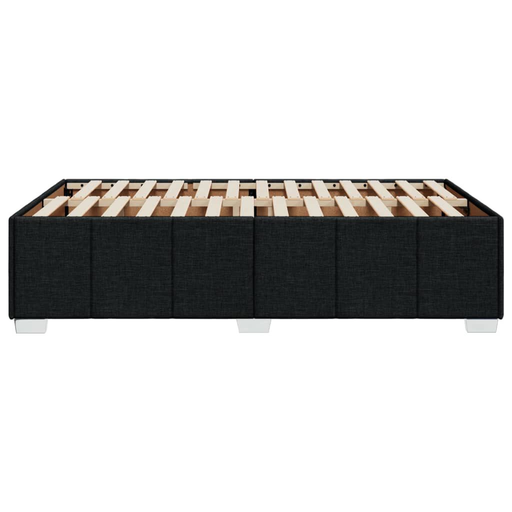 vidaXL Σκελετός Κρεβατιού Χωρίς Στρώμα Μαύρο 120x200 εκ. Υφασμάτινο