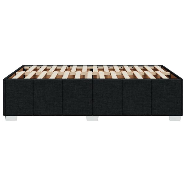 vidaXL Σκελετός Κρεβατιού Χωρίς Στρώμα Μαύρο 120x200 εκ. Υφασμάτινο