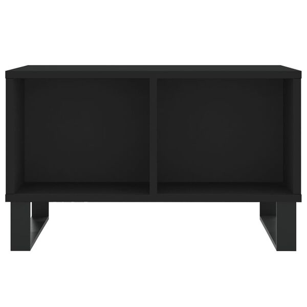 vidaXL Τραπεζάκι Σαλονιού Μαύρο 60x50x36,5 εκ. από Επεξεργασμένο Ξύλο